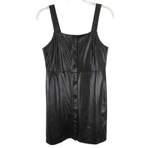 Sexy Vegan Leather Bodycon Dress